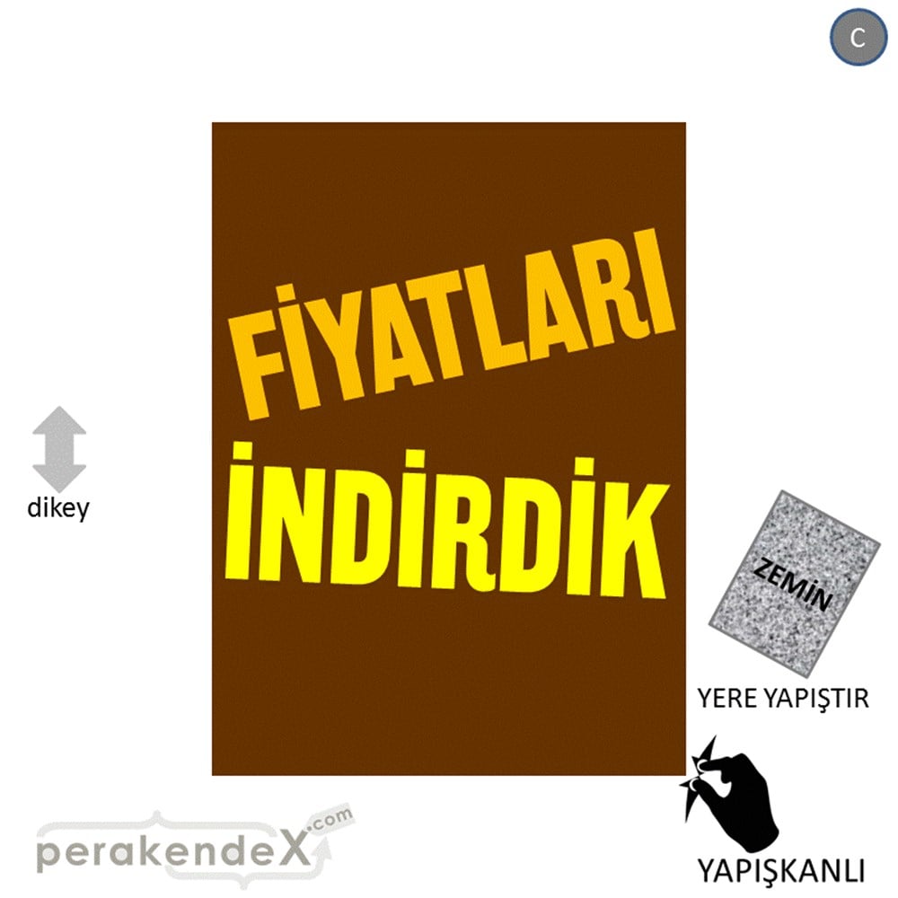 fiyatları indirdik YER ZEMİNE YAPIŞIR -dikdörtgen,tek yön baskı