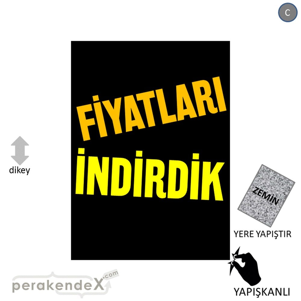 fiyatları indirdik YER ZEMİNE YAPIŞIR -dikdörtgen,tek yön baskı