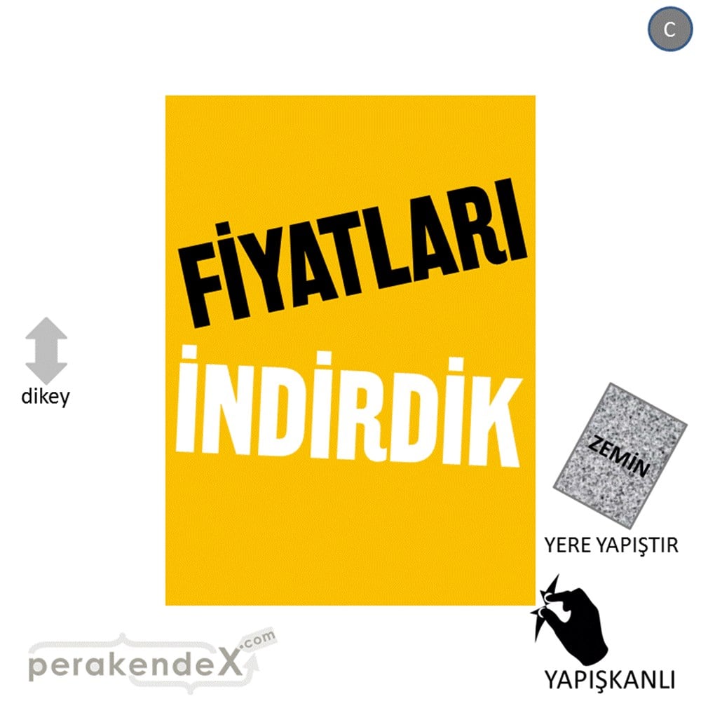 fiyatları indirdik YER ZEMİNE YAPIŞIR -dikdörtgen,tek yön baskı