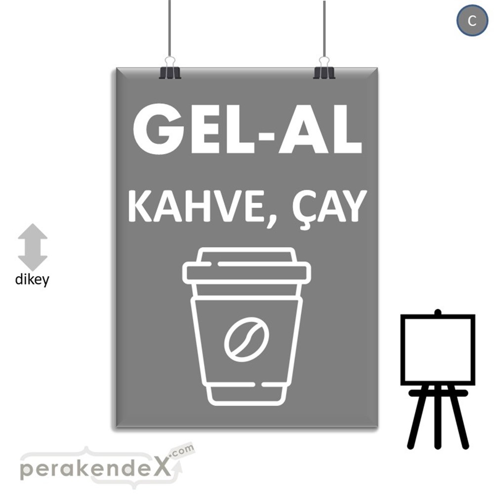 Gel Al Servis SERT PLASTİK POSTER,  AFİŞ -dikdörtgen,tek yön baskısert plastik poster,  afiş