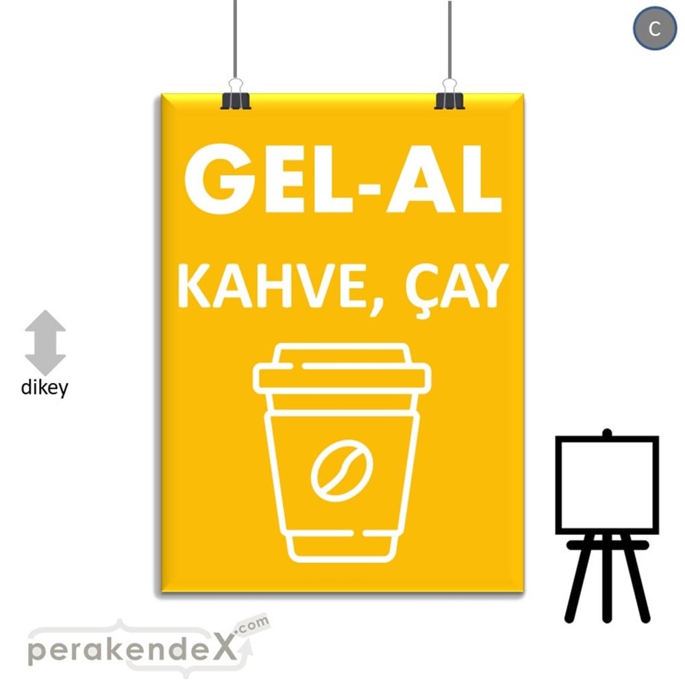 Gel Al Servis SERT PLASTİK POSTER,  AFİŞ -dikdörtgen,tek yön baskısert plastik poster,  afiş