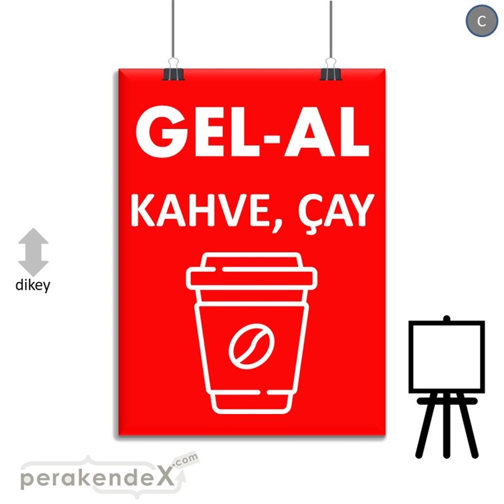 Gel Al Servis SERT PLASTİK POSTER,  AFİŞ -dikdörtgen,tek yön baskısert plastik poster,  afiş