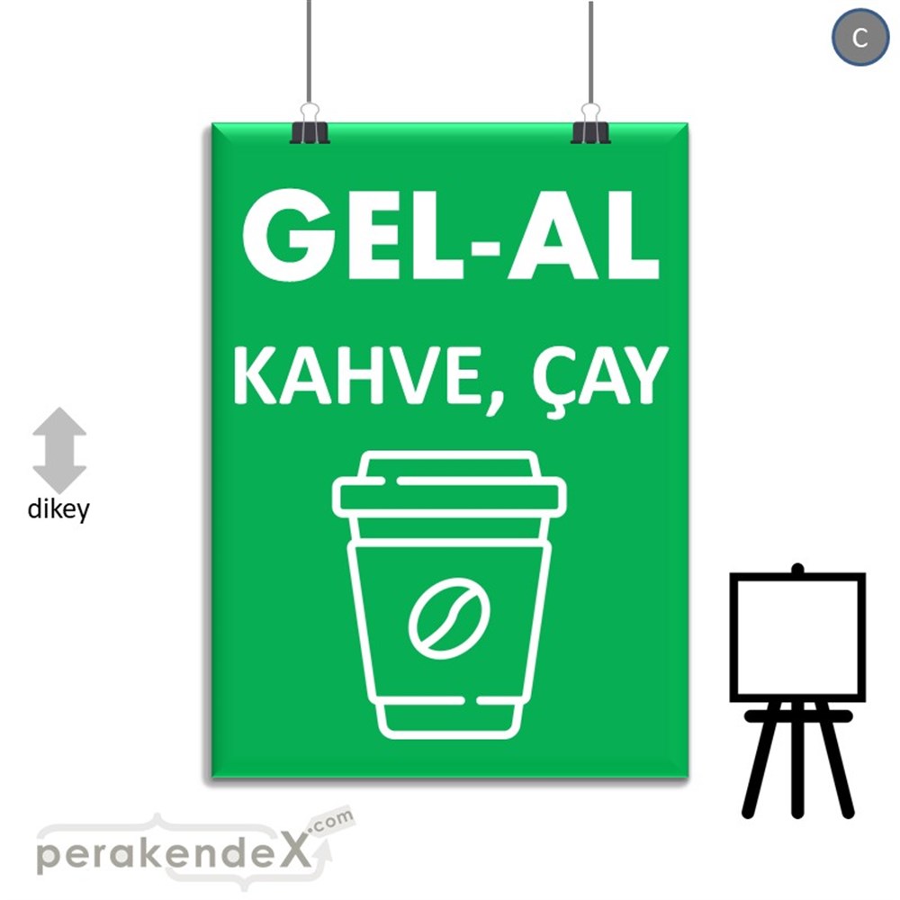 Gel Al Servis SERT PLASTİK POSTER,  AFİŞ -dikdörtgen,tek yön baskısert plastik poster,  afiş