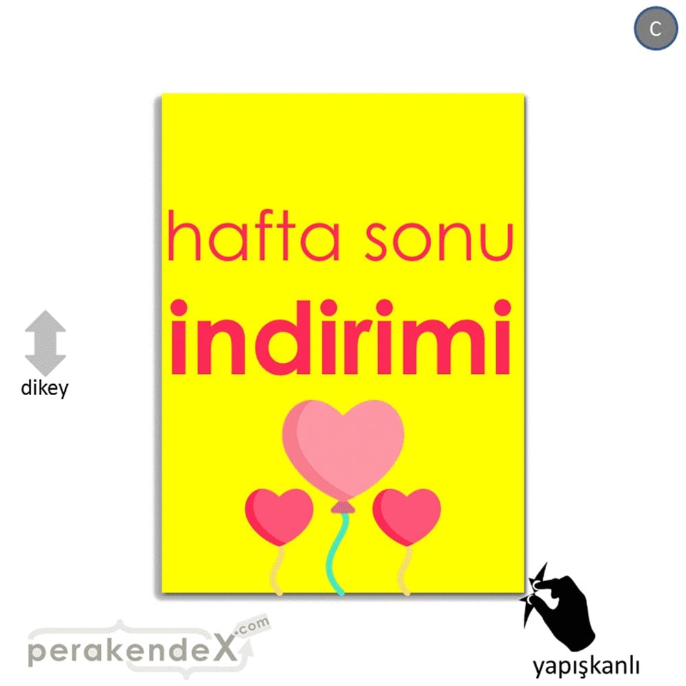 Hafta Sonu İndirimi VİTRİN - CAM FOLYO,  VİNİL -dikdörtgen,tek yön baskı