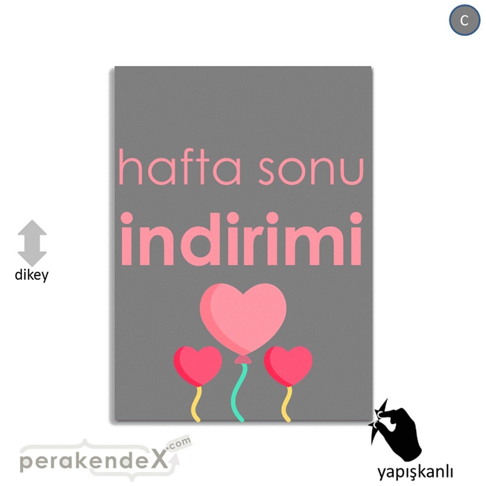 Hafta Sonu İndirimi VİTRİN - CAM FOLYO,  VİNİL -dikdörtgen,tek yön baskı