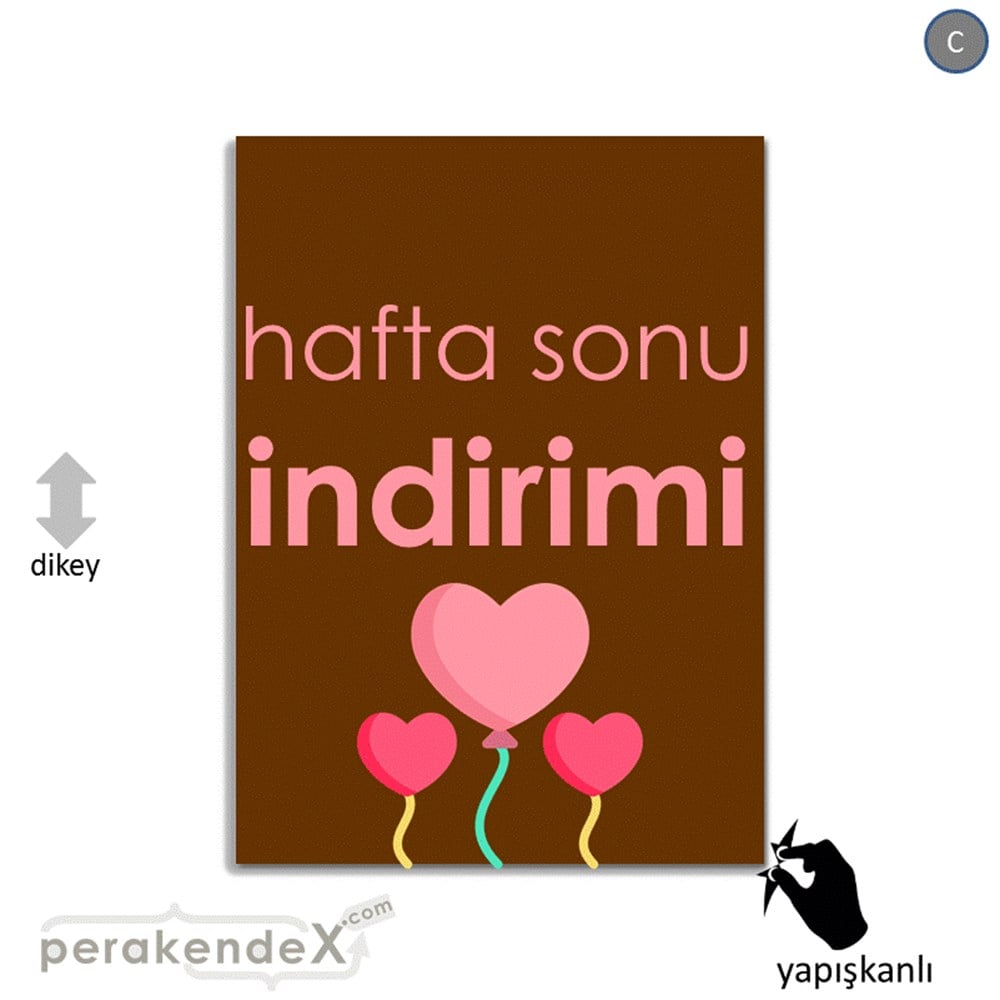 Hafta Sonu İndirimi VİTRİN - CAM FOLYO,  VİNİL -dikdörtgen,tek yön baskı