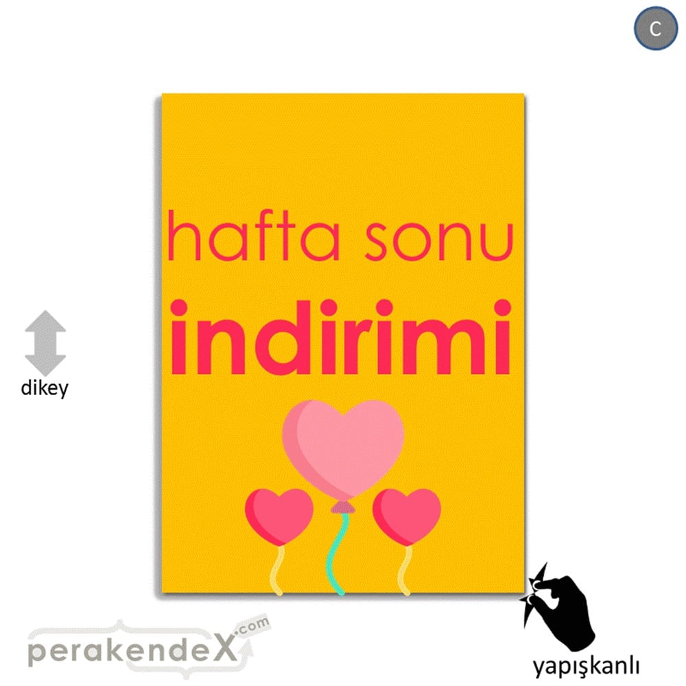 Hafta Sonu İndirimi VİTRİN - CAM FOLYO,  VİNİL -dikdörtgen,tek yön baskı