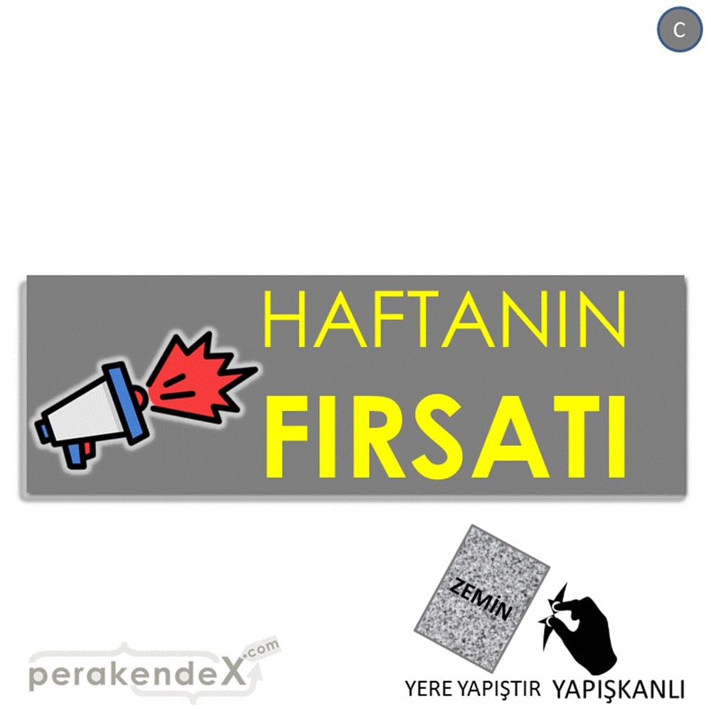 Haftanın Fırsatı YER - ZEMİN FOLYO,  VİNİL (BANNER) -dikdörtgen,tek yön baskı