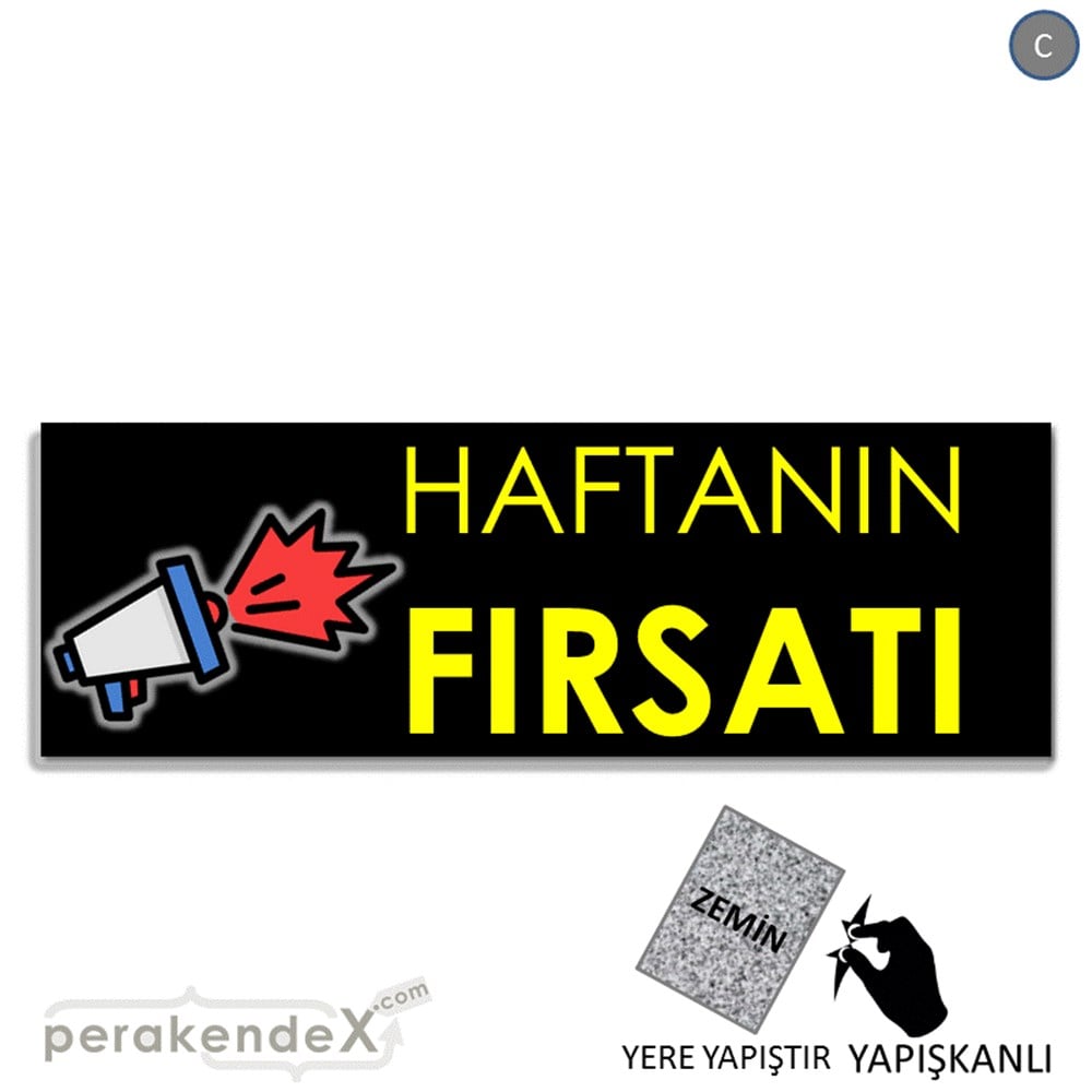 Haftanın Fırsatı YER - ZEMİN FOLYO,  VİNİL (BANNER) -dikdörtgen,tek yön baskı