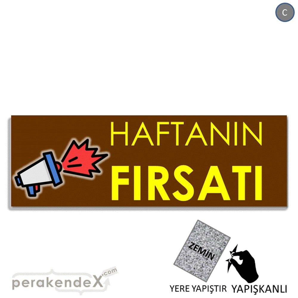 Haftanın Fırsatı YER - ZEMİN FOLYO,  VİNİL (BANNER) -dikdörtgen,tek yön baskı