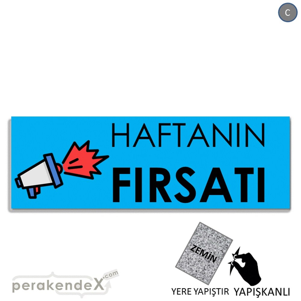 Haftanın Fırsatı YER - ZEMİN FOLYO,  VİNİL (BANNER) -dikdörtgen,tek yön baskı