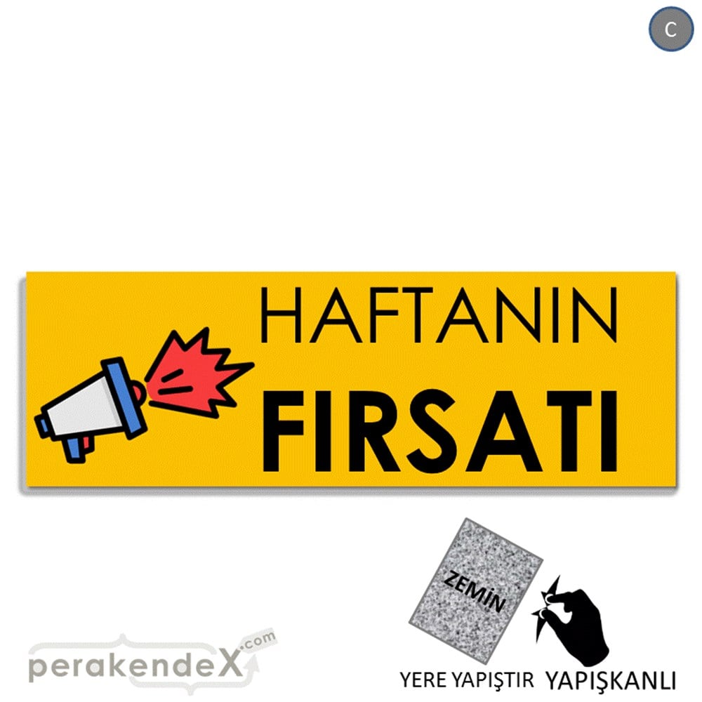 Haftanın Fırsatı YER - ZEMİN FOLYO,  VİNİL (BANNER) -dikdörtgen,tek yön baskı