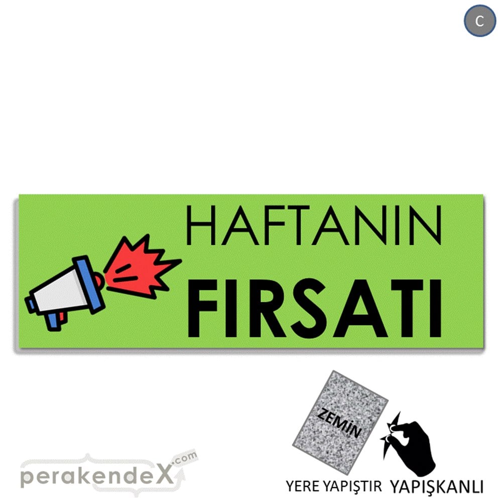 Haftanın Fırsatı YER - ZEMİN FOLYO,  VİNİL (BANNER) -dikdörtgen,tek yön baskı