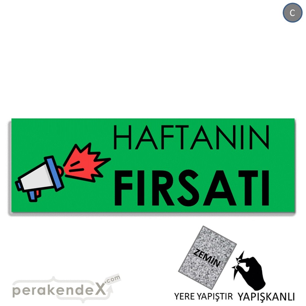 Haftanın Fırsatı YER - ZEMİN FOLYO,  VİNİL (BANNER) -dikdörtgen,tek yön baskı