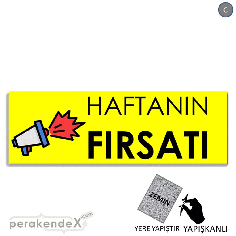 Haftanın Fırsatı YER - ZEMİN FOLYO,  VİNİL (BANNER) -dikdörtgen,tek yön baskı