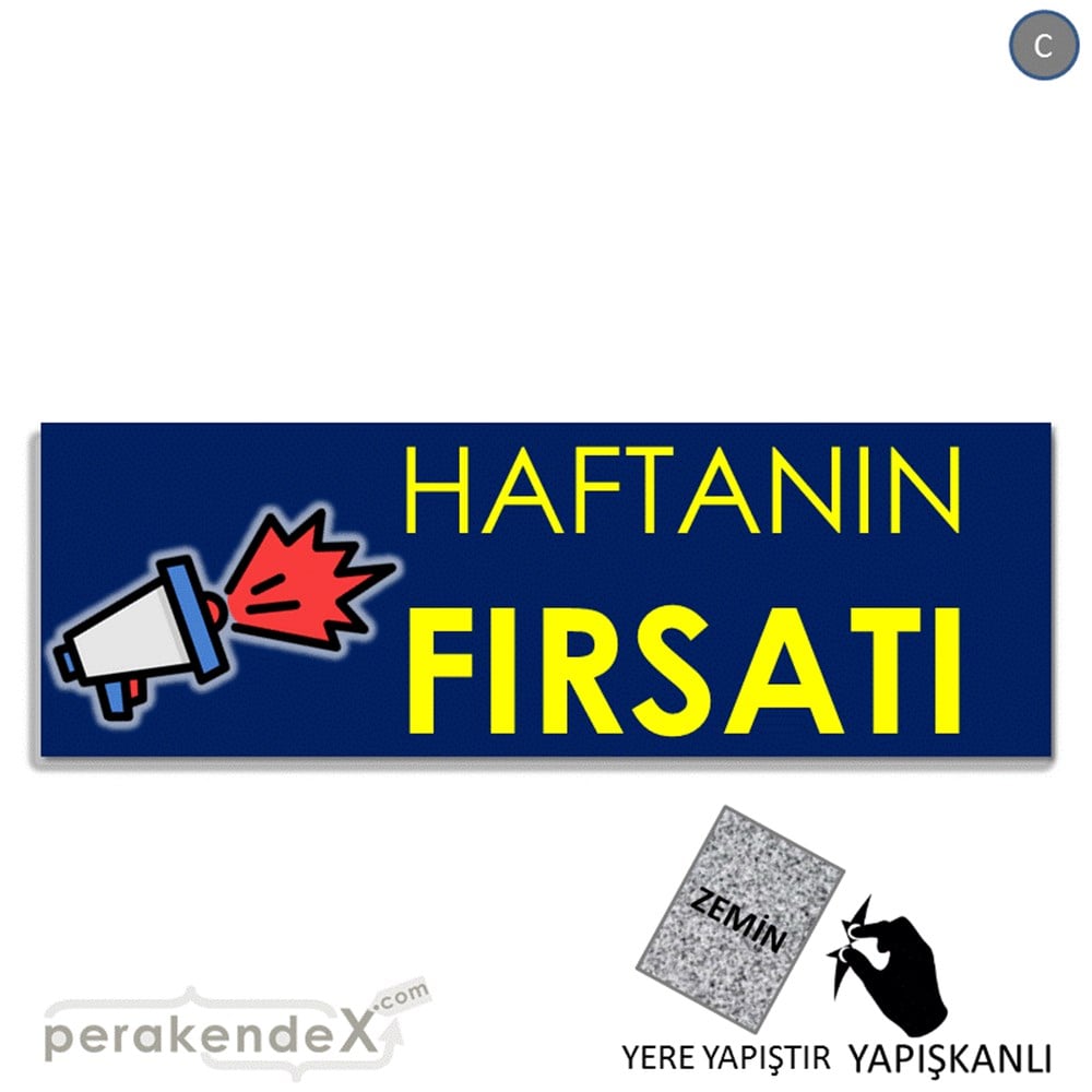 Haftanın Fırsatı YER - ZEMİN FOLYO,  VİNİL (BANNER) -dikdörtgen,tek yön baskı