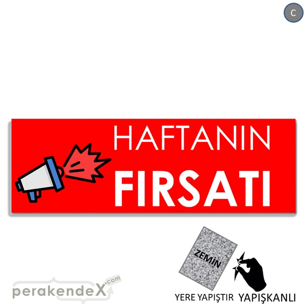 Haftanın Fırsatı YER - ZEMİN FOLYO,  VİNİL (BANNER) -dikdörtgen,tek yön baskı