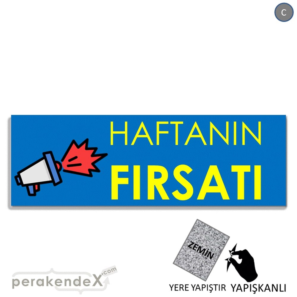 Haftanın Fırsatı YER - ZEMİN FOLYO,  VİNİL (BANNER) -dikdörtgen,tek yön baskı