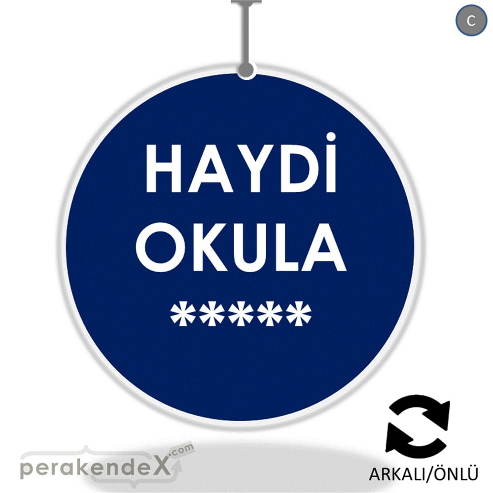 haydi okula ***** DÖNKART -oval,çift yön baskı