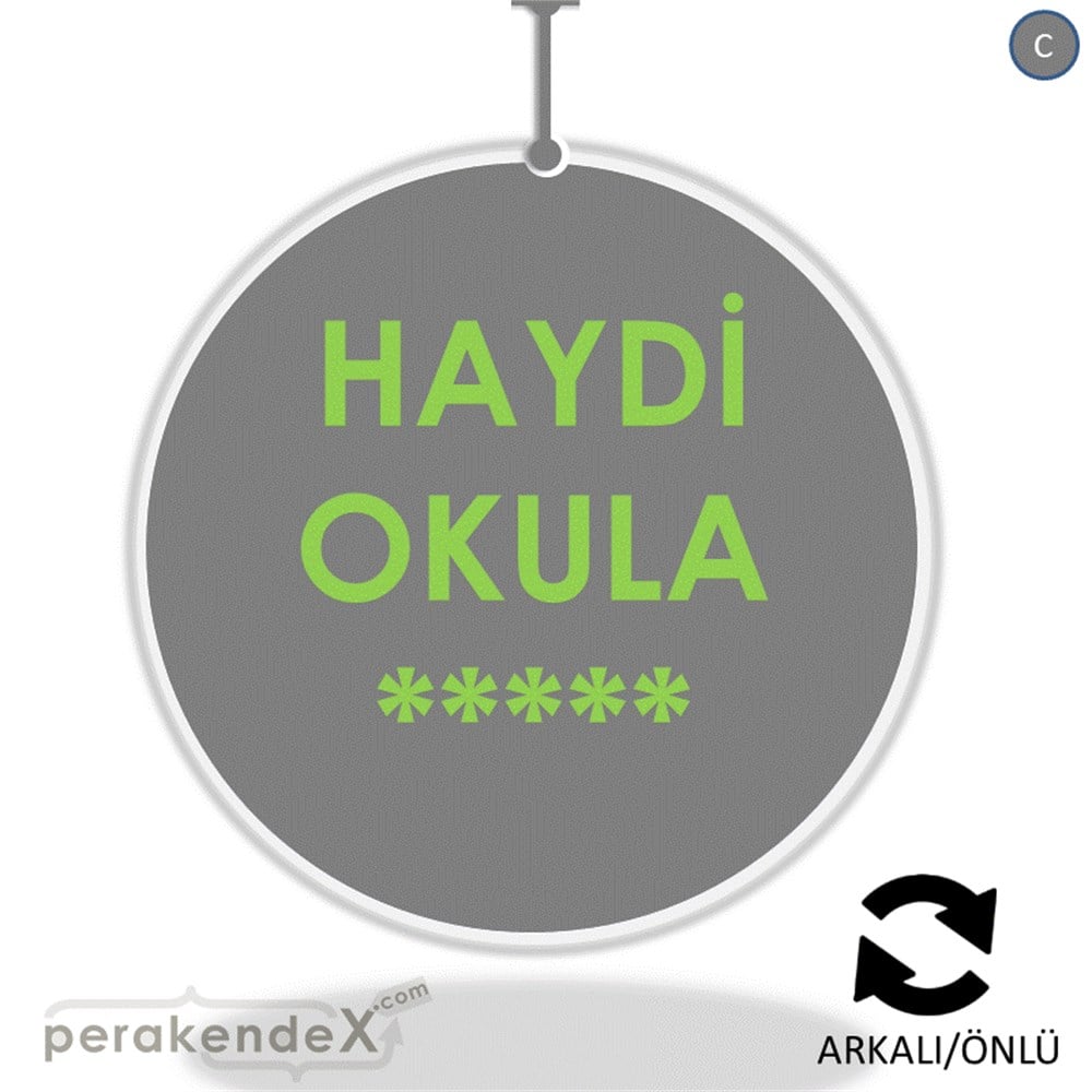 haydi okula ***** DÖNKART -oval,çift yön baskı