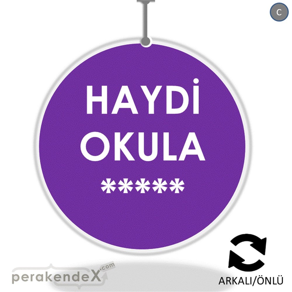 haydi okula ***** DÖNKART -oval,çift yön baskı