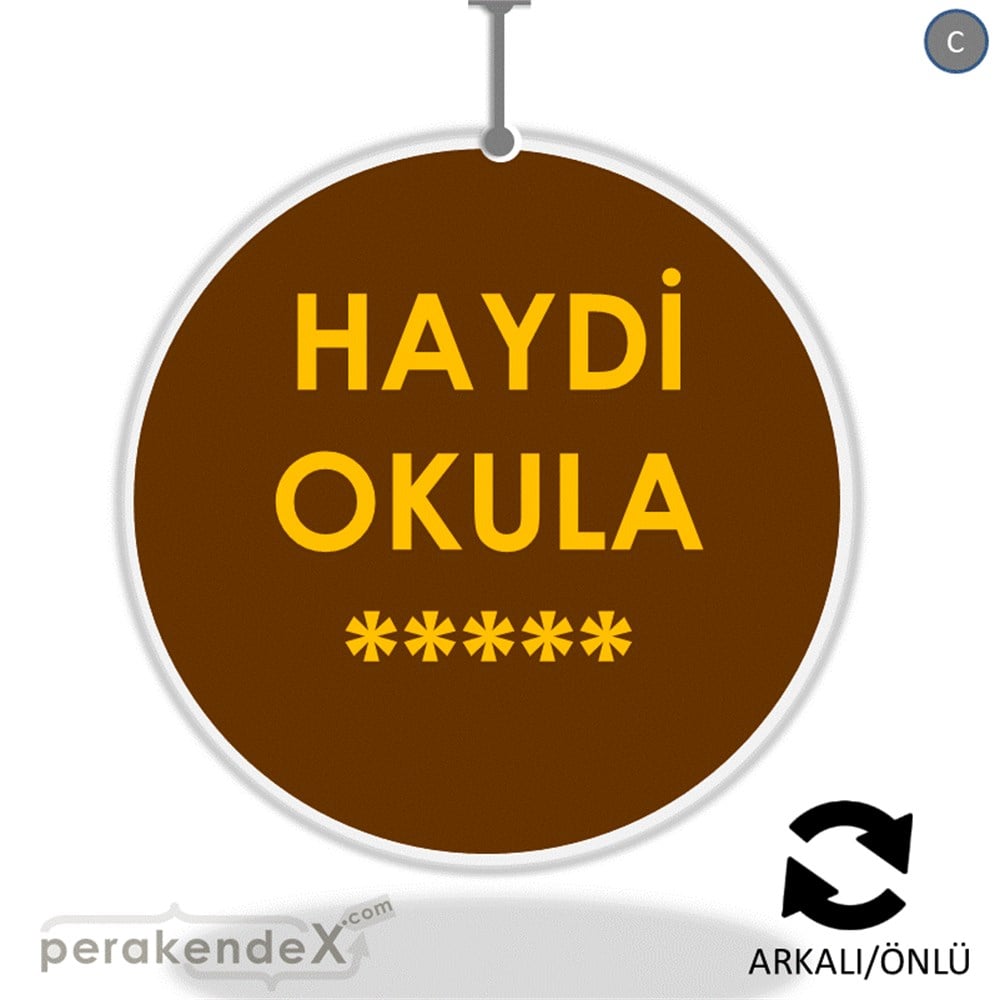 haydi okula ***** DÖNKART -oval,çift yön baskı