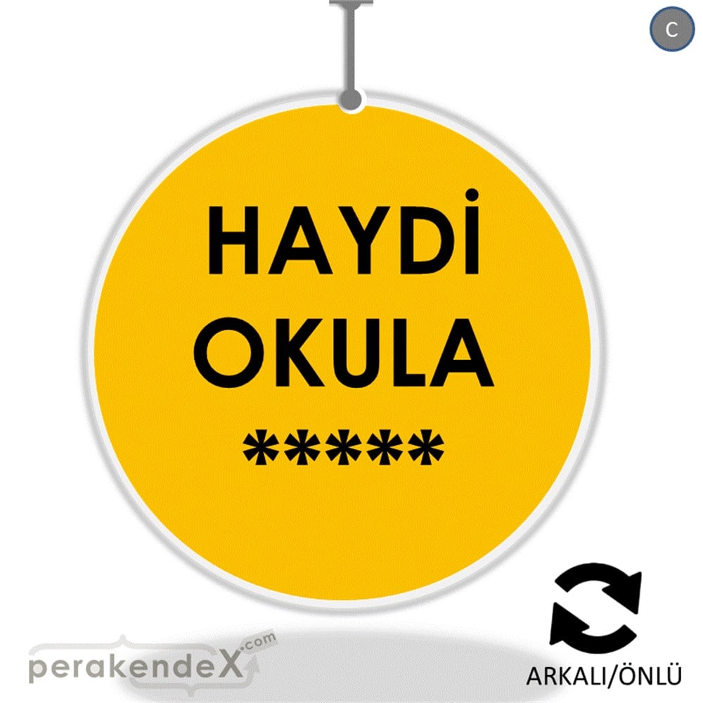 haydi okula ***** DÖNKART -oval,çift yön baskı