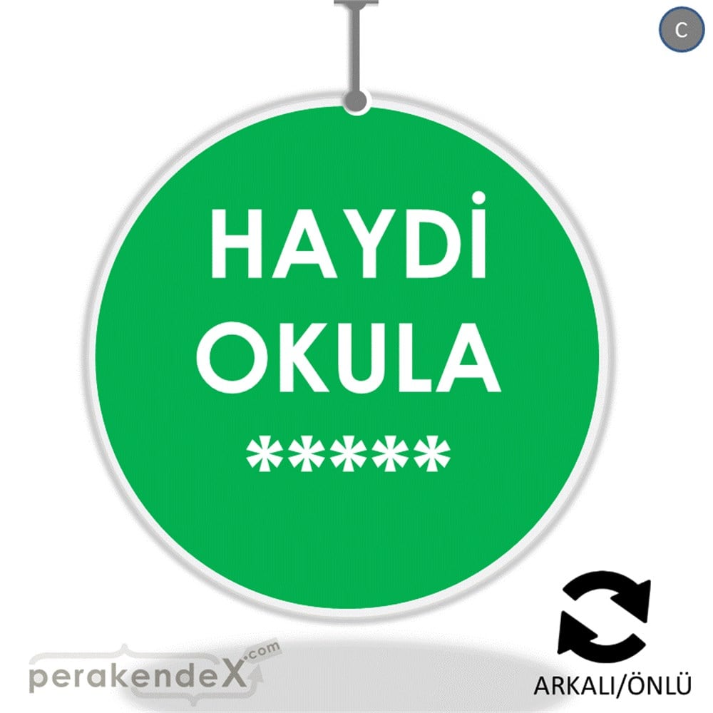 haydi okula ***** DÖNKART -oval,çift yön baskı