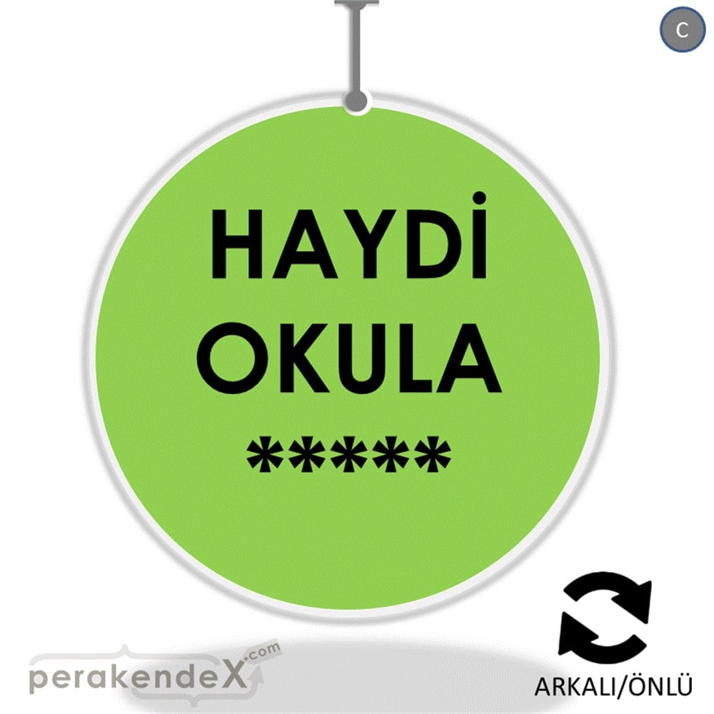 haydi okula ***** DÖNKART -oval,çift yön baskı