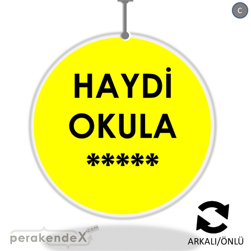 haydi okula ***** DÖNKART -oval,çift yön baskı