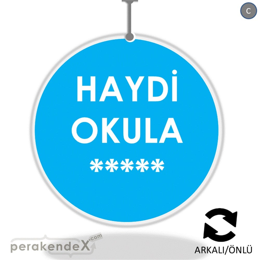 haydi okula ***** DÖNKART -oval,çift yön baskı