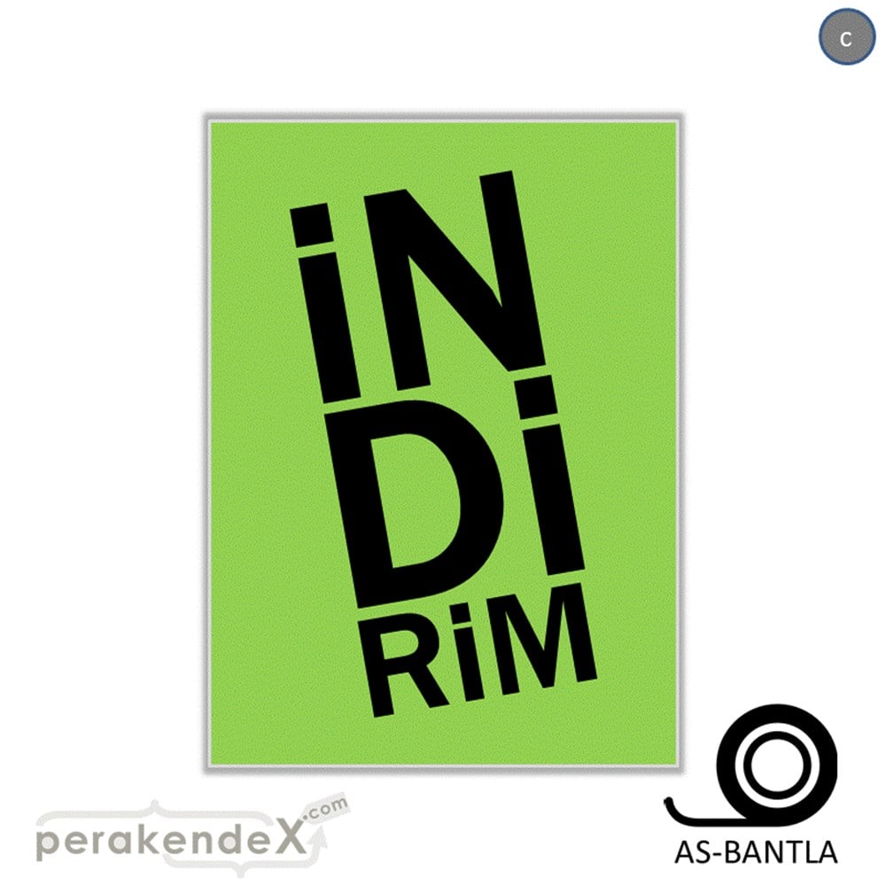 heceli indirim SERT PLASTİK POSTER -dikdörtgen,tek yön baskı
