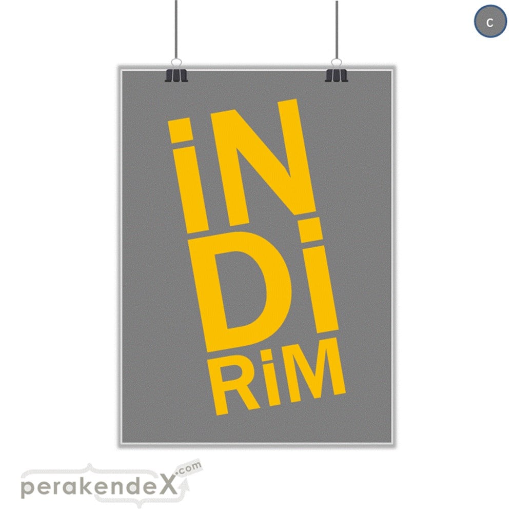 heceli indirim SERT PLASTİK POSTER -dikdörtgen,tek yön baskı