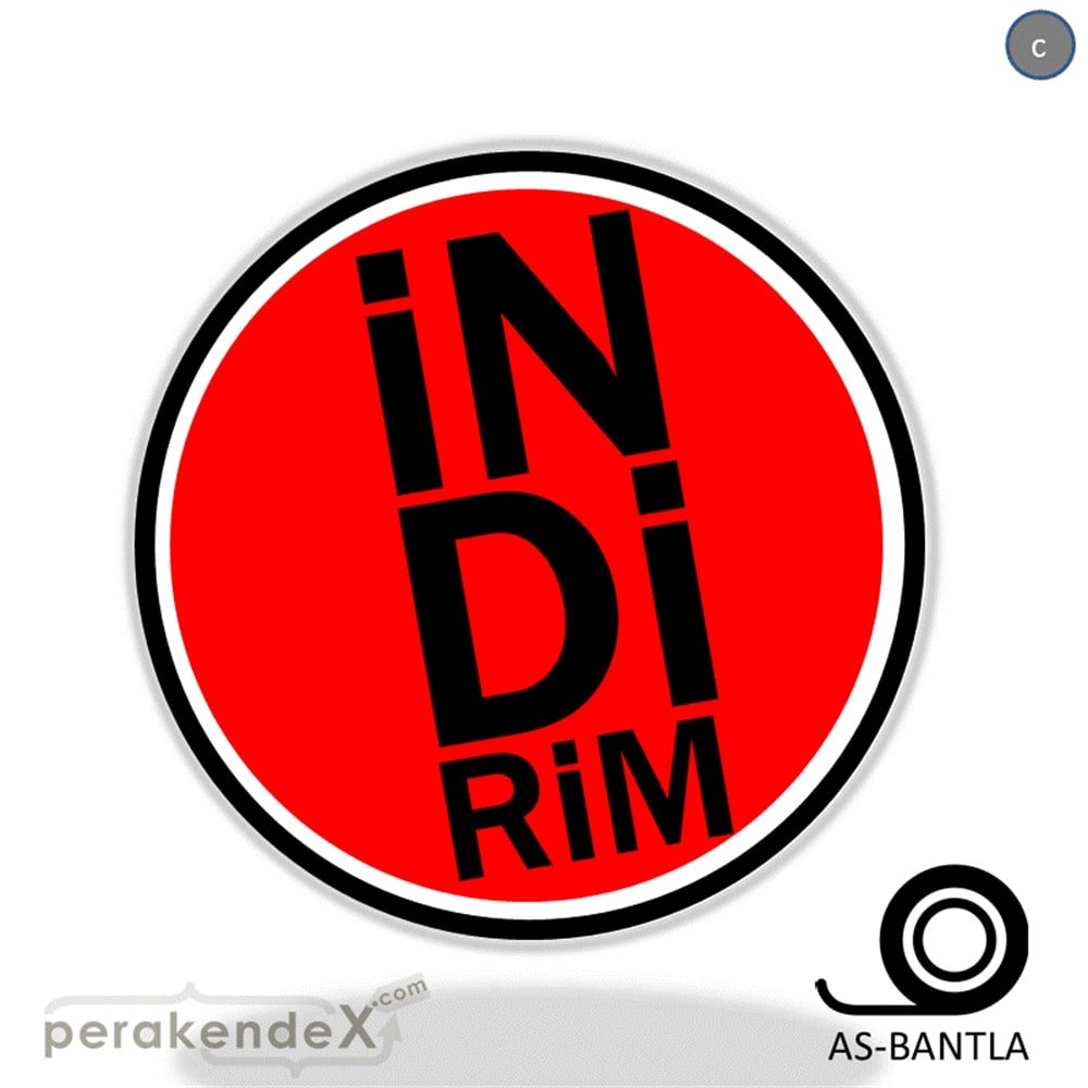 heceli indirim SERT PLASTİK POSTER -oval,tek yön baskı