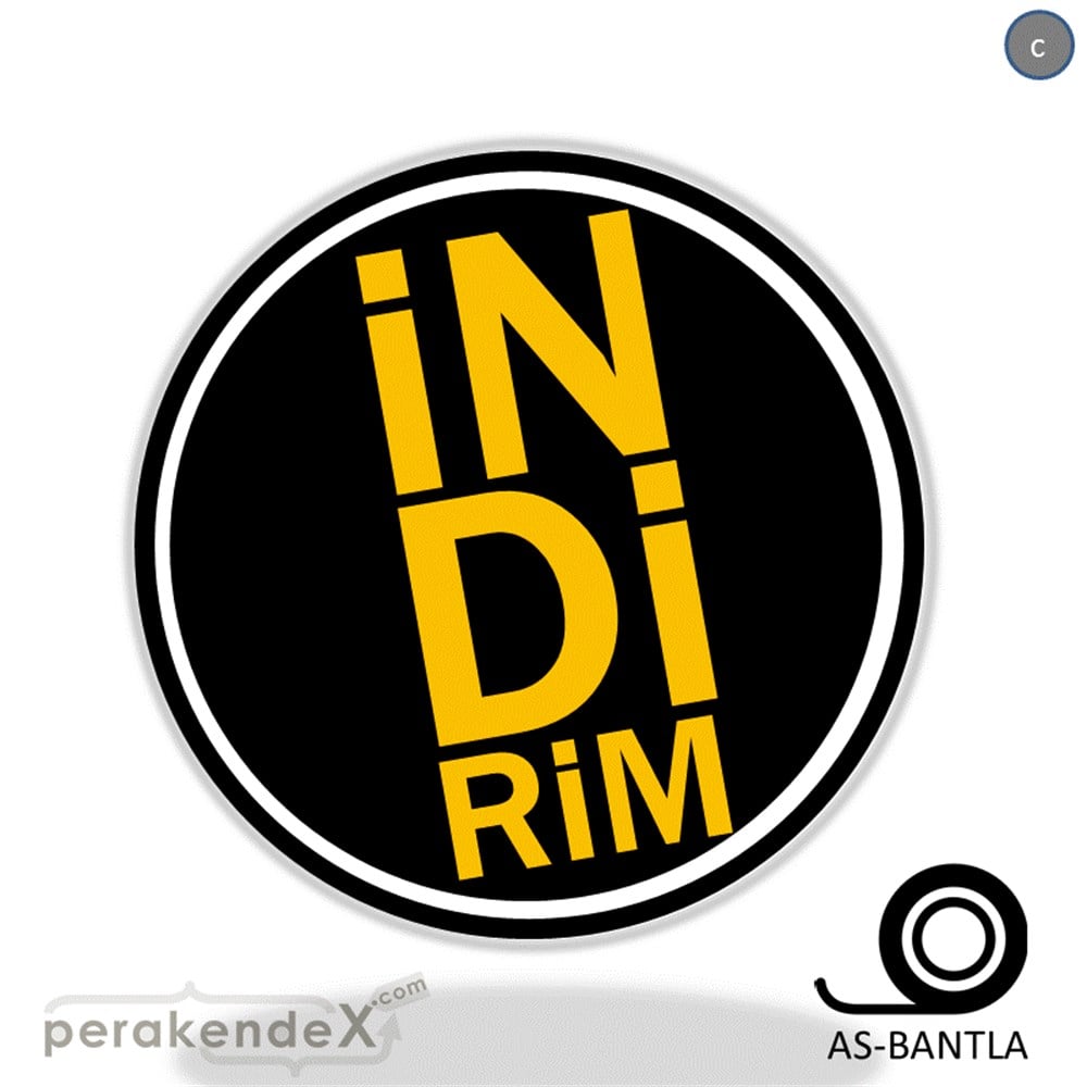 heceli indirim SERT PLASTİK POSTER -oval,tek yön baskı
