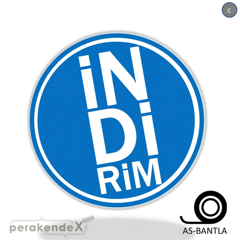 heceli indirim SERT PLASTİK POSTER -oval,tek yön baskı