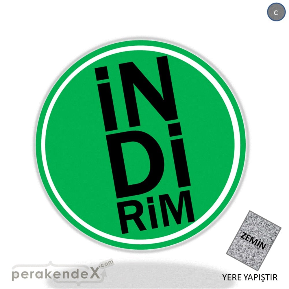 heceli indirim YER ZEMİNE YAPIŞIR -oval,tek yön baskı