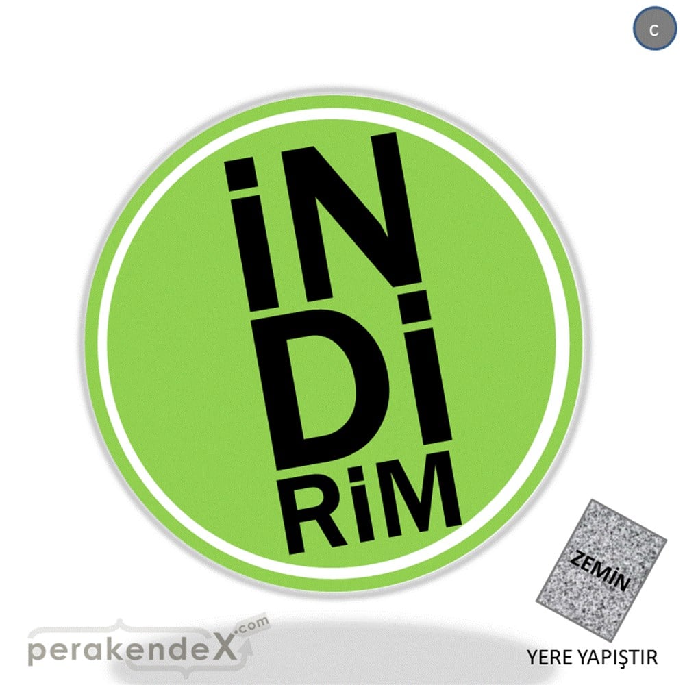 heceli indirim YER ZEMİNE YAPIŞIR -oval,tek yön baskı