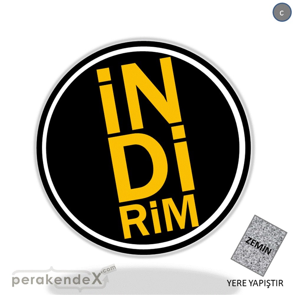 heceli indirim YER ZEMİNE YAPIŞIR -oval,tek yön baskı