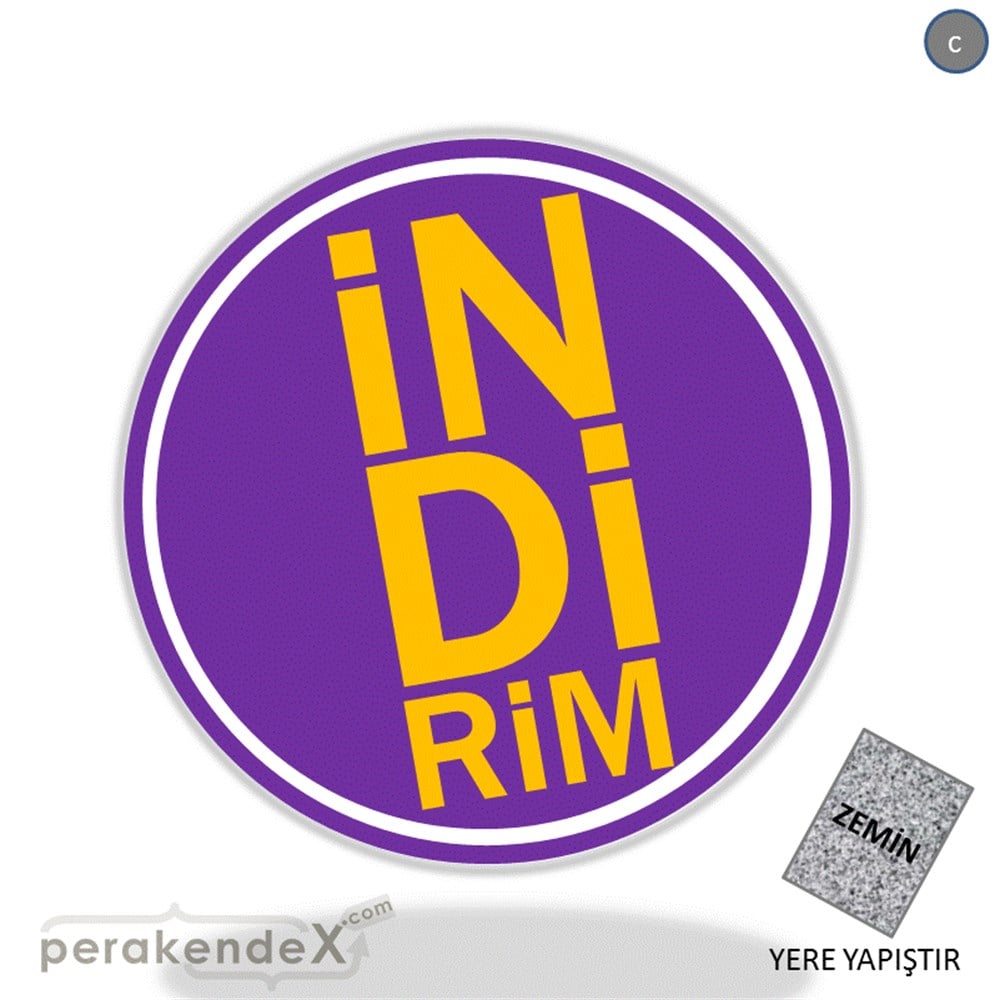 heceli indirim YER ZEMİNE YAPIŞIR -oval,tek yön baskı