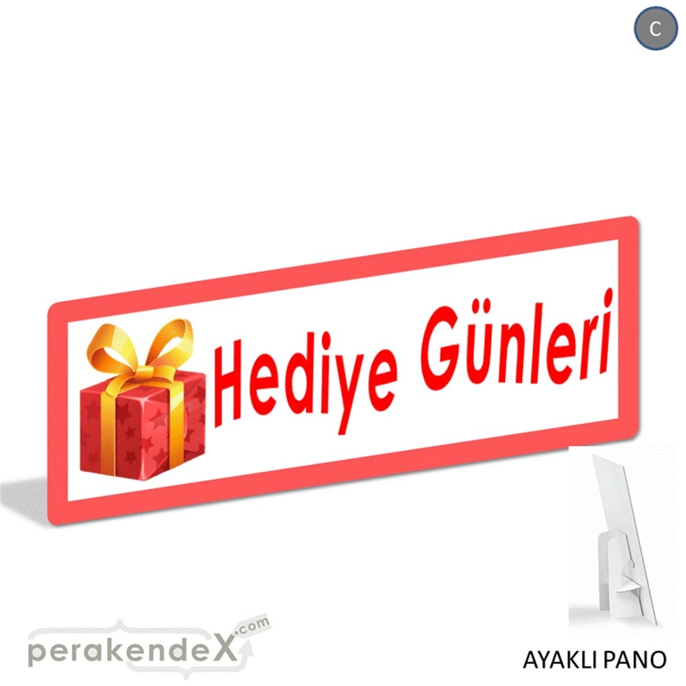 hediye günleri KARTON AYAKLI POSTER,  PANO (BANNER) -dikdörtgen,tek yön baskı