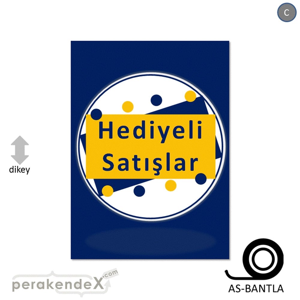 hediyeli satışlar POSTERİ -dikdörtgen,tek yön baskı