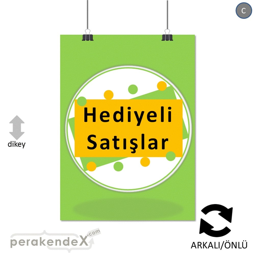 hediyeli satışlar SERT PLASTİK POSTER -dikdörtgen,çift yön baskı