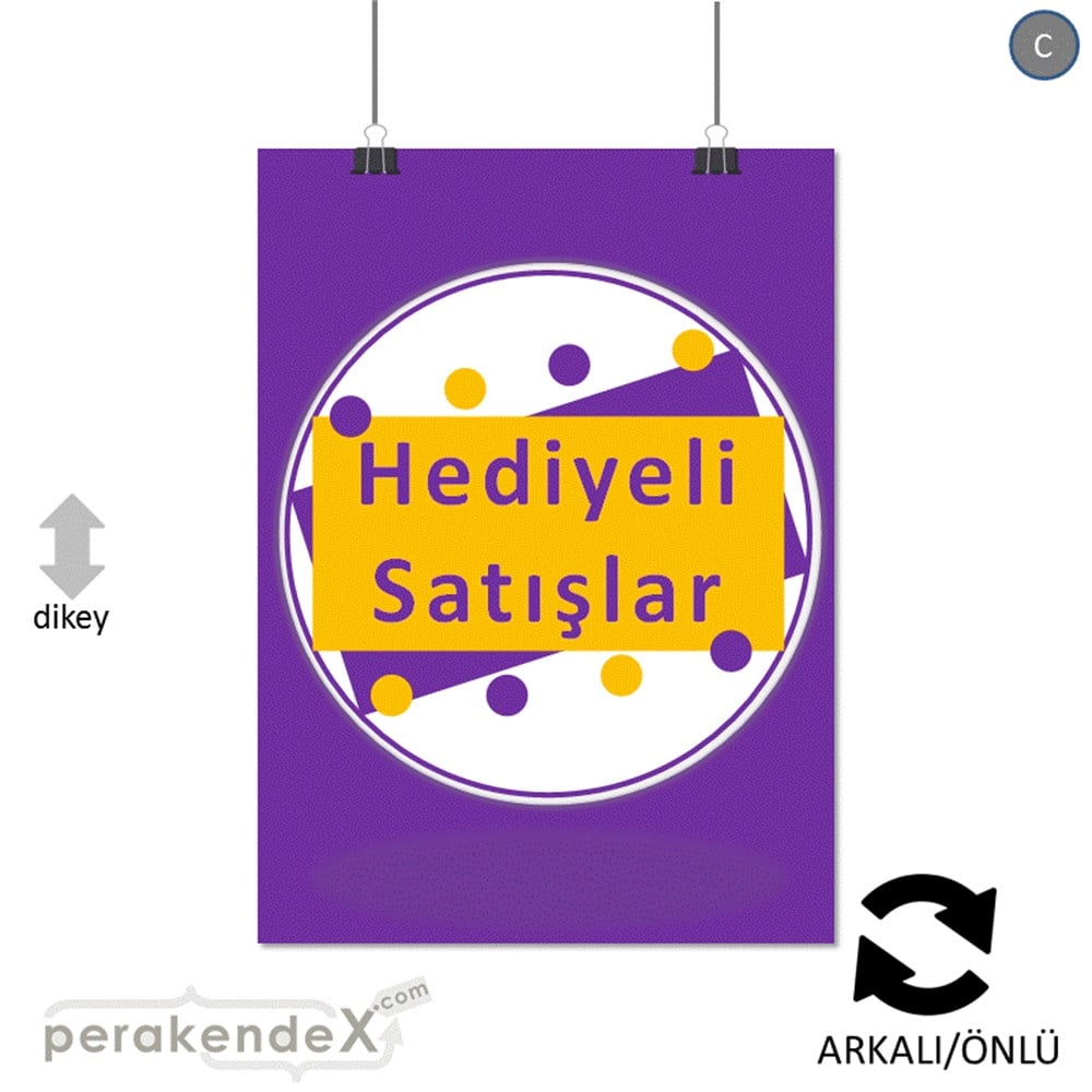 hediyeli satışlar SERT PLASTİK POSTER -dikdörtgen,çift yön baskı