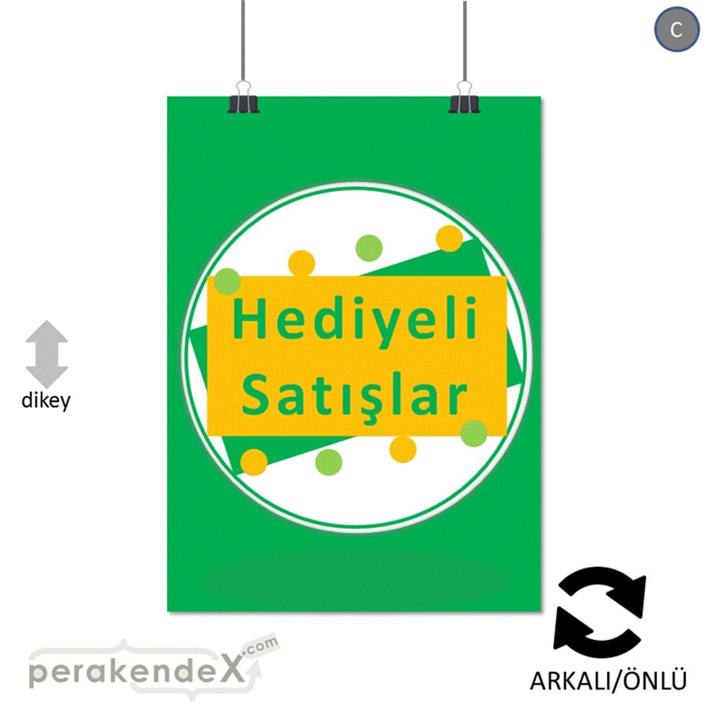 hediyeli satışlar SERT PLASTİK POSTER -dikdörtgen,çift yön baskı