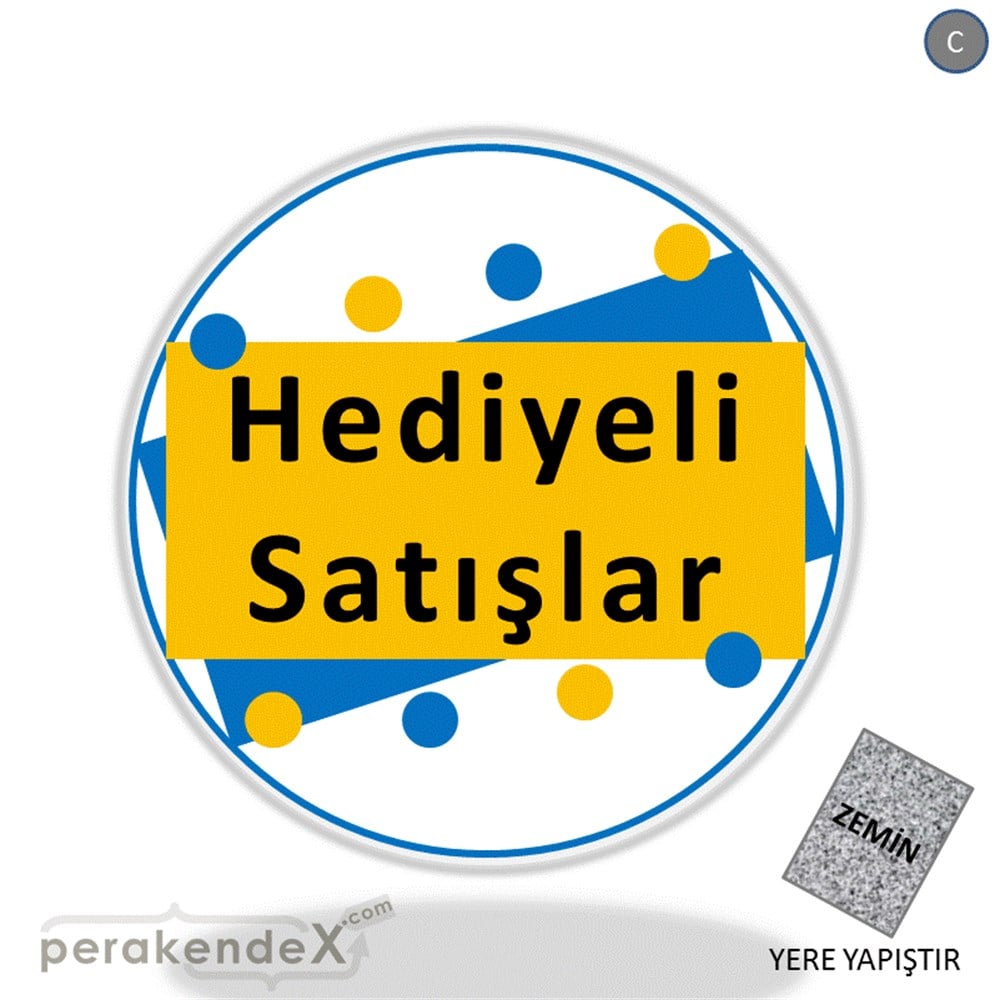 hediyeli satışlar YER ZEMİNE YAPIŞIR -oval,tek yön baskı