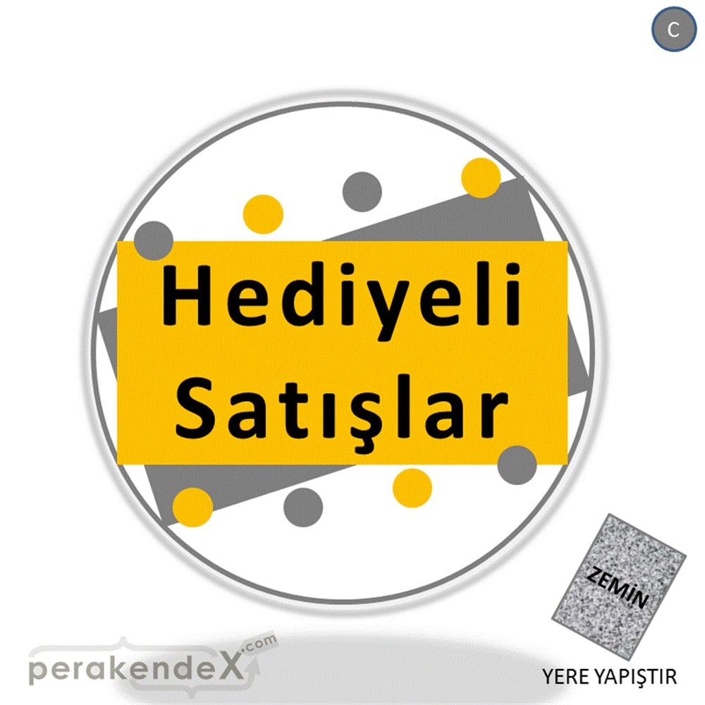 hediyeli satışlar YER ZEMİNE YAPIŞIR -oval,tek yön baskı