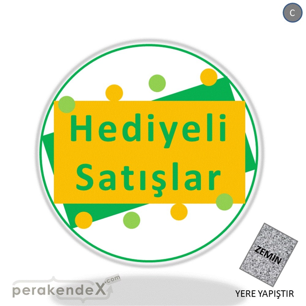 hediyeli satışlar YER ZEMİNE YAPIŞIR -oval,tek yön baskı