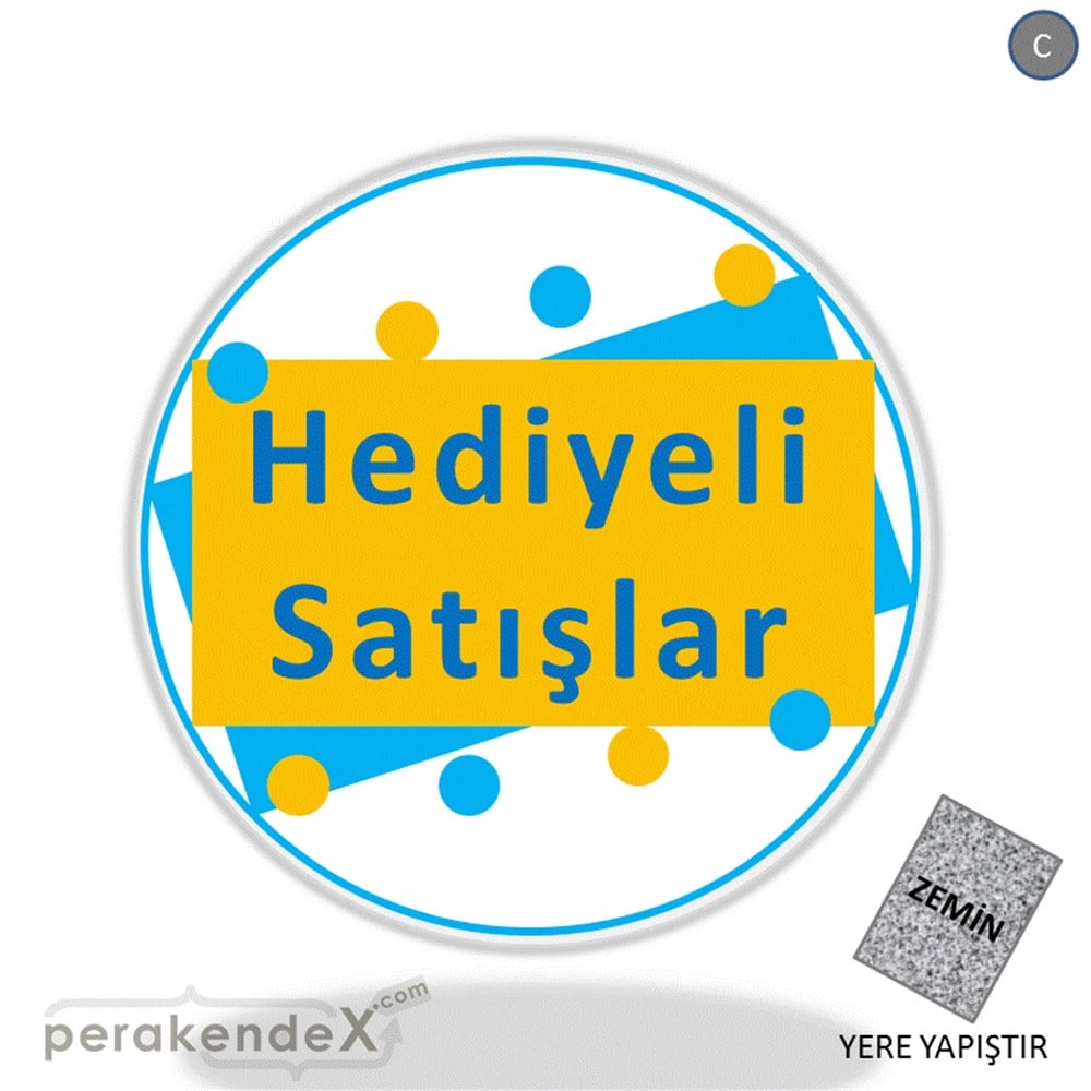 hediyeli satışlar YER ZEMİNE YAPIŞIR -oval,tek yön baskı