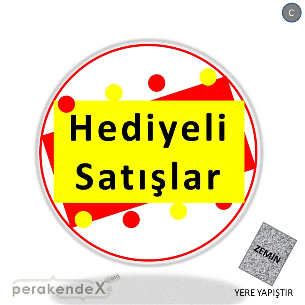hediyeli satışlar YER ZEMİNE YAPIŞIR -oval,tek yön baskı